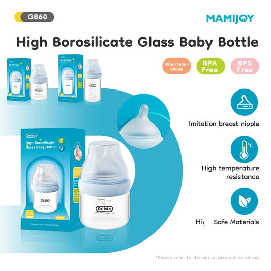Premium Baby Glass Feeding Bottle - Elyvio