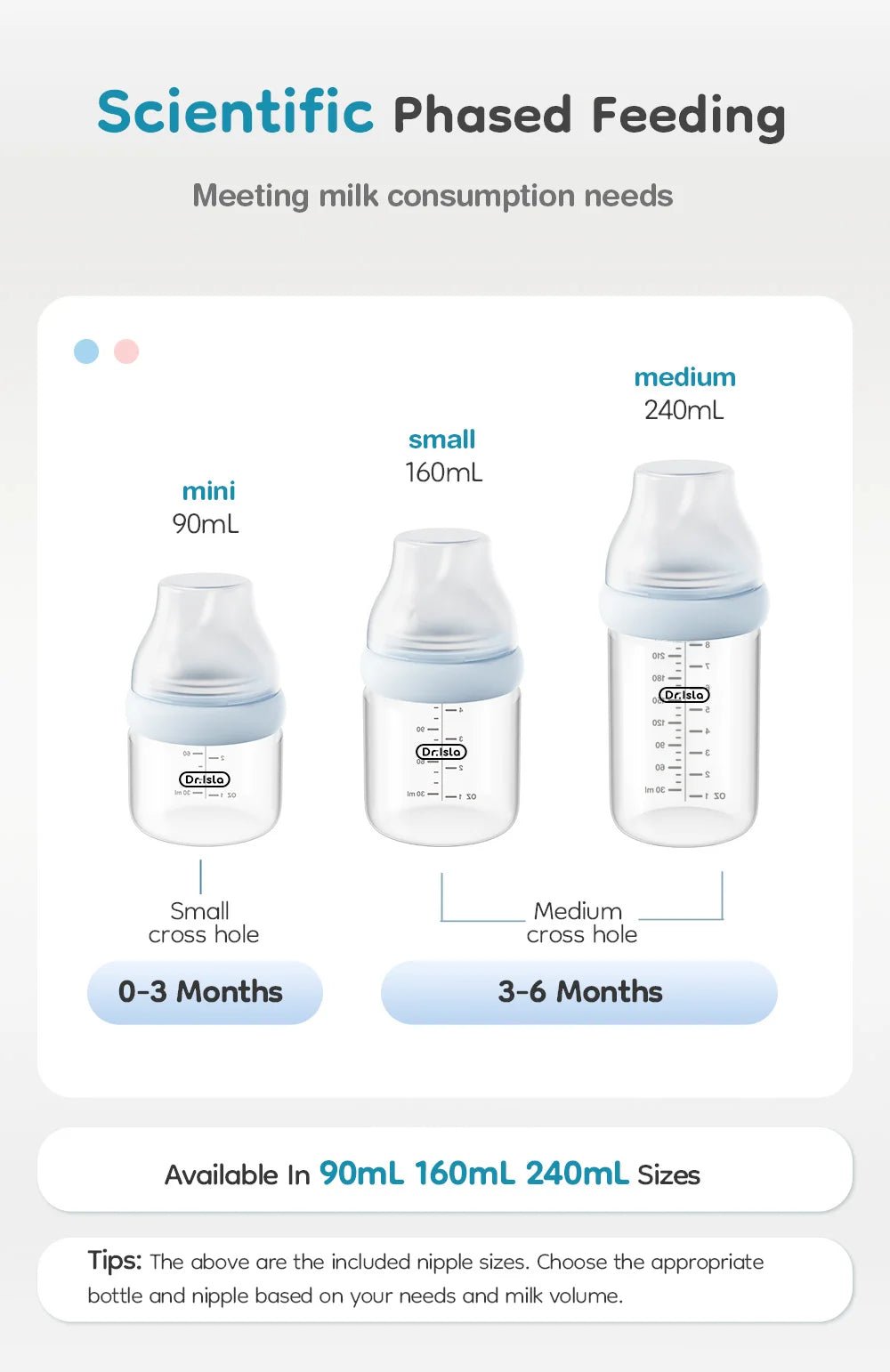 Premium Baby Glass Feeding Bottle - Elyvio