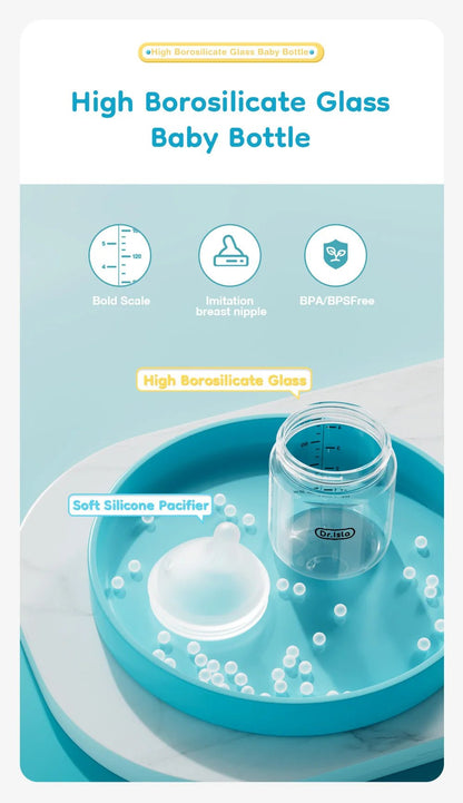 Premium Baby Glass Feeding Bottle - Elyvio