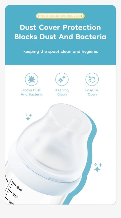 Premium Baby Glass Feeding Bottle - Elyvio