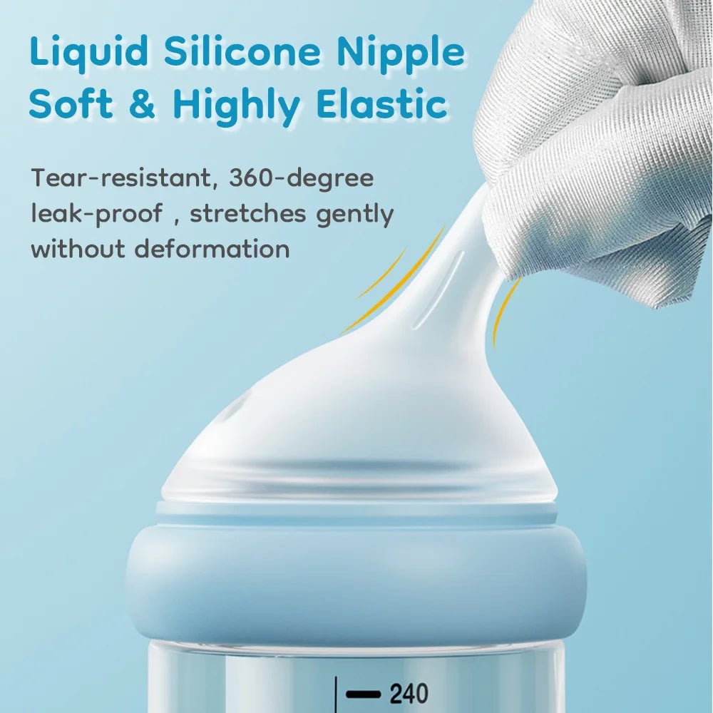 Premium Baby Glass Feeding Bottle - Elyvio
