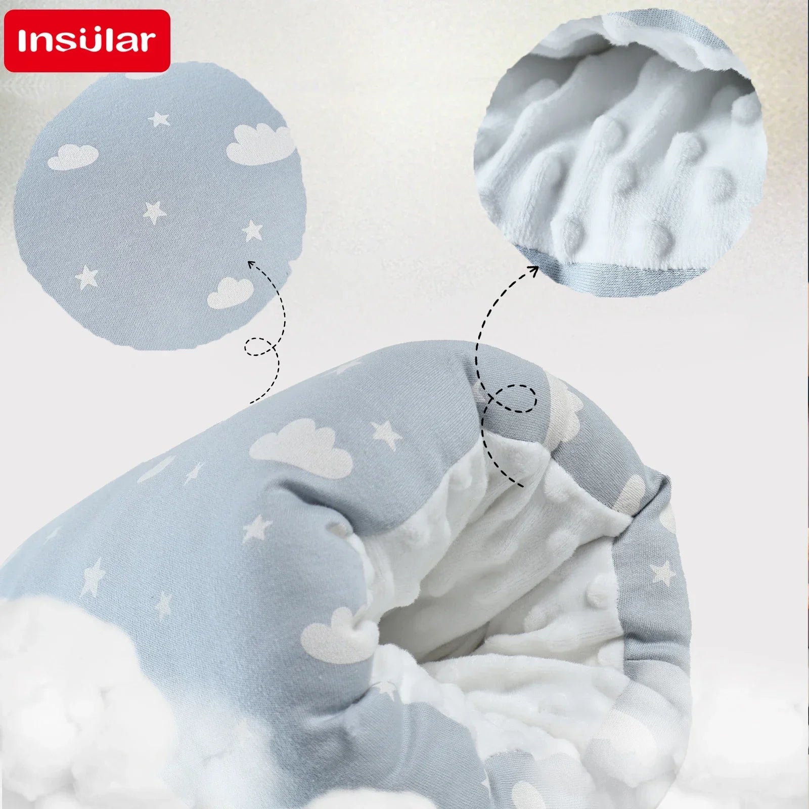 Elyvio nursing pillow supporting mother during breastfeeding
