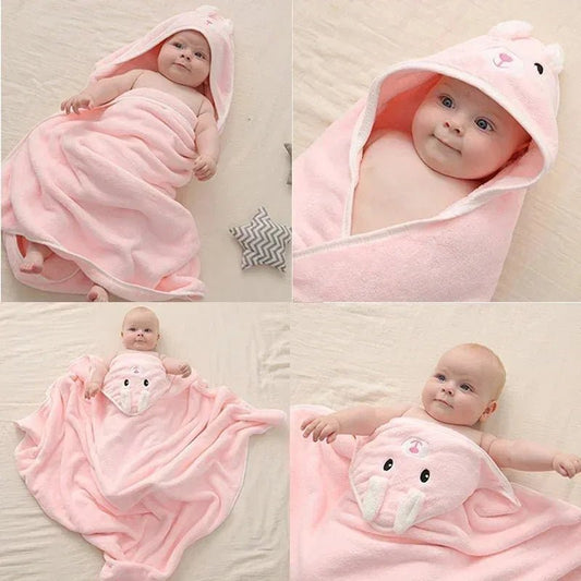 Ultra - Soft Hooded Baby Bath Towel - Elyvio