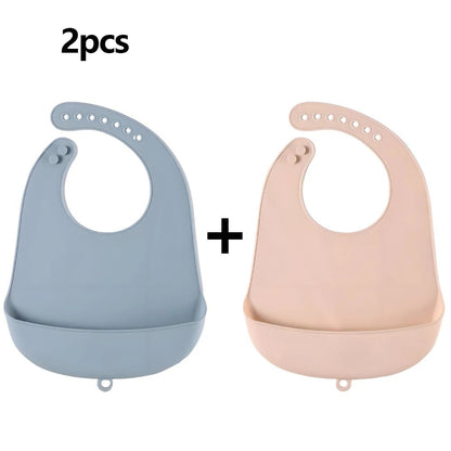 Adjustable Waterproof Bibs - BPA Free - Elyvio
