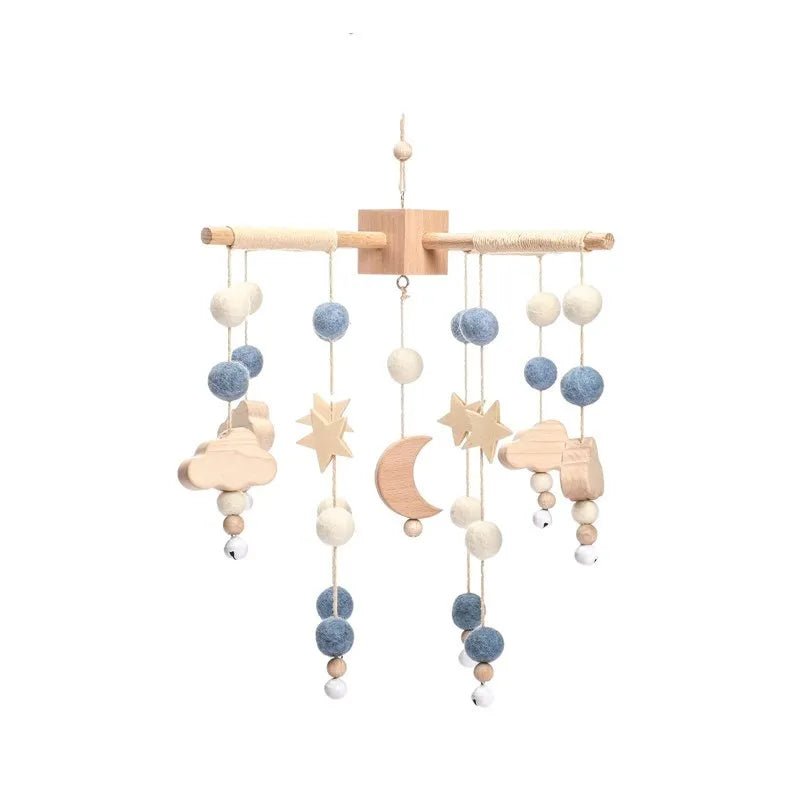 Woodland Wooden Baby Mobile – Musical Crib Toy for Infants - Elyvio