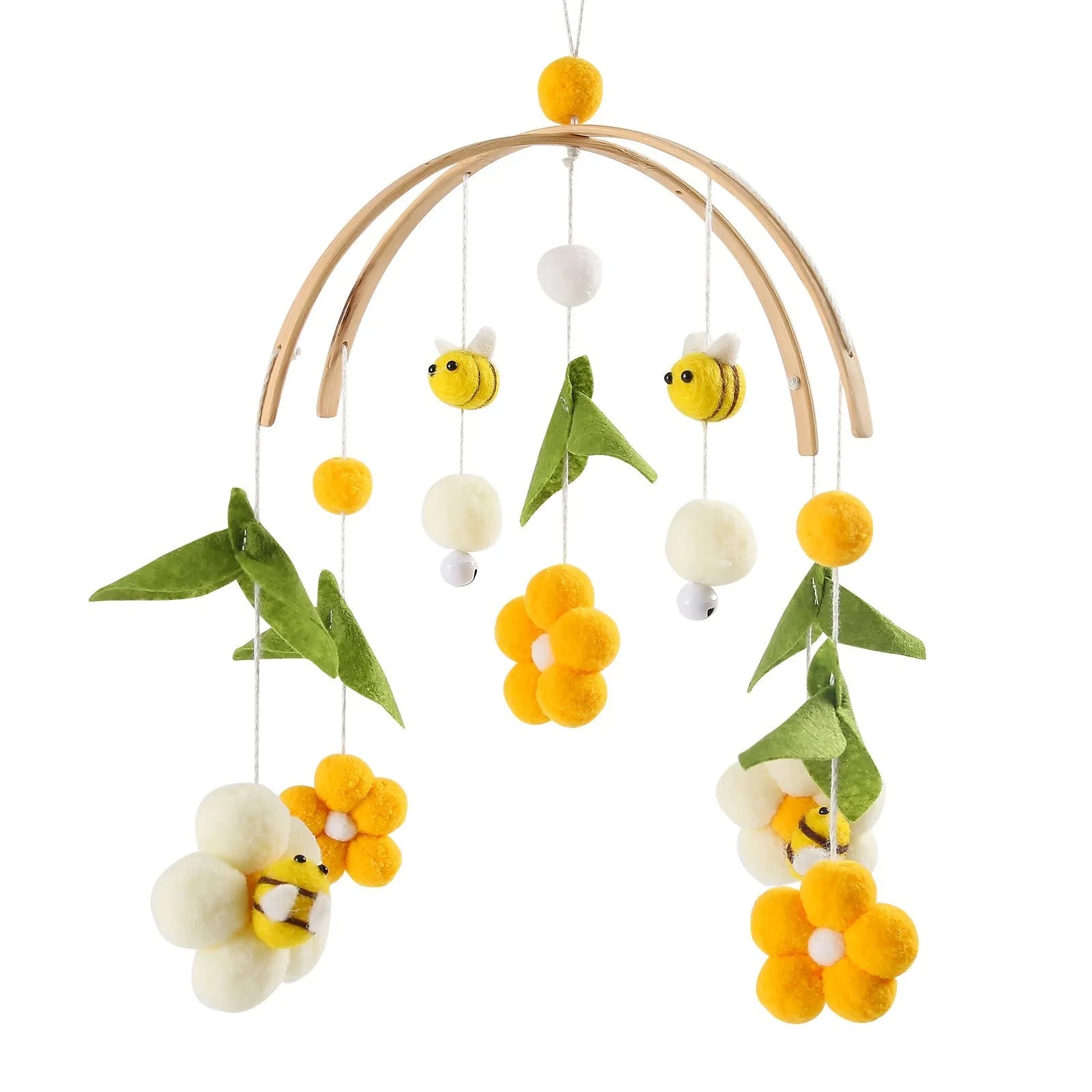 Woodland Wooden Baby Mobile – Musical Crib Toy for Infants - Elyvio