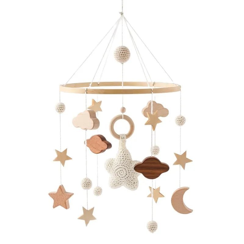 Woodland Wooden Baby Mobile – Musical Crib Toy for Infants - Elyvio