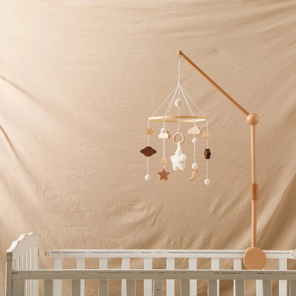 Woodland Wooden Baby Mobile – Musical Crib Toy for Infants - Elyvio