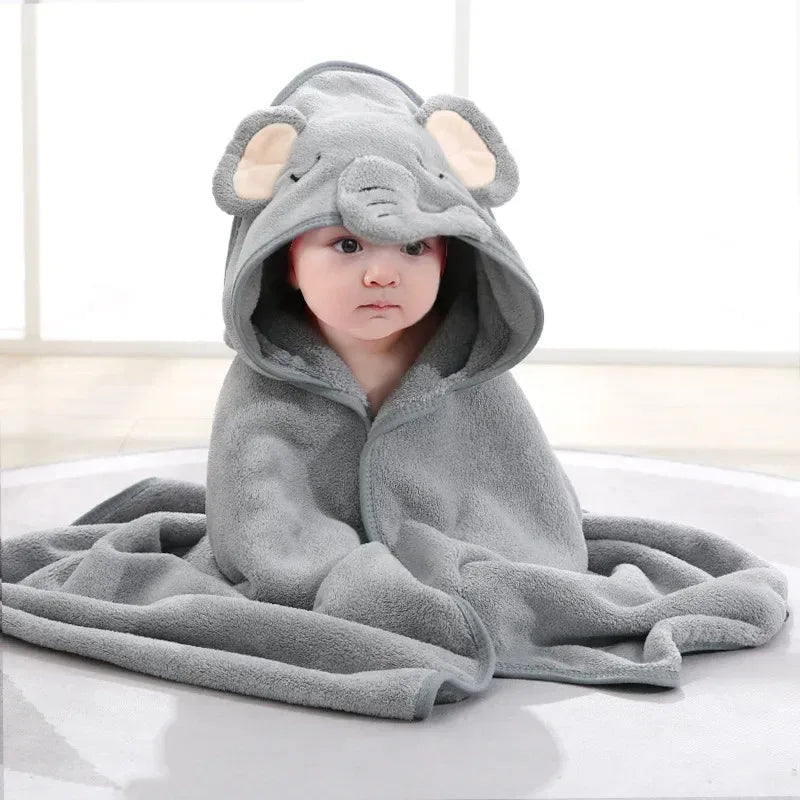 Ultra - Soft Hooded Baby Bath Towel - Elyvio