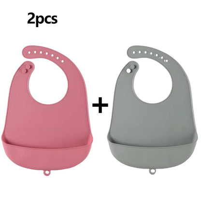 Adjustable Waterproof Bibs - BPA Free - Elyvio