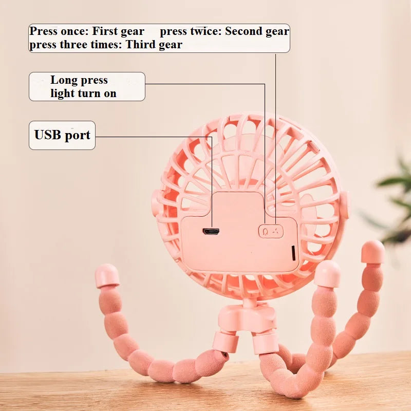 Portable Stroller Fan