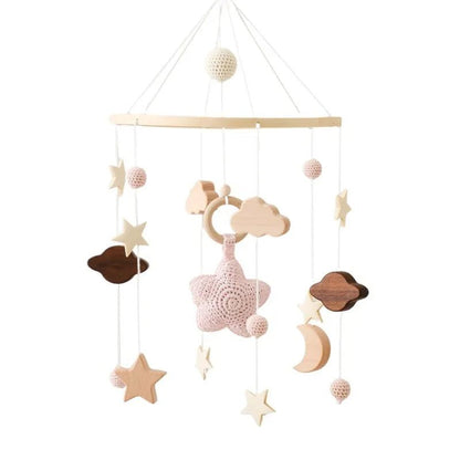 Woodland Wooden Baby Mobile – Musical Crib Toy for Infants - Elyvio