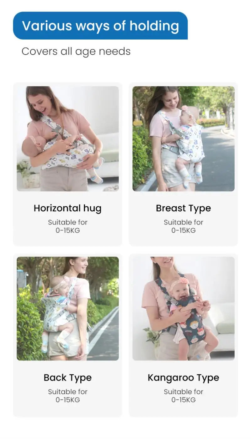 Ergonomic Baby Carrier with Hip Seat
