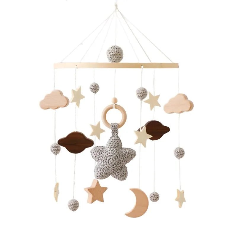 Woodland Wooden Baby Mobile – Musical Crib Toy for Infants - Elyvio