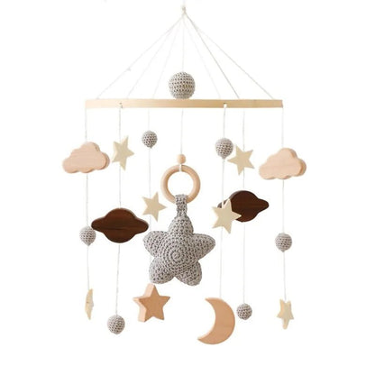 Woodland Wooden Baby Mobile – Musical Crib Toy for Infants - Elyvio