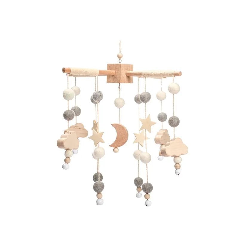 Woodland Wooden Baby Mobile – Musical Crib Toy for Infants - Elyvio