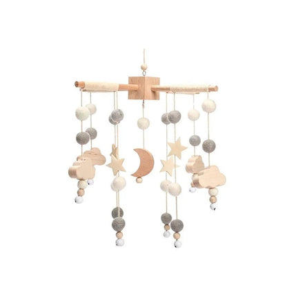Woodland Wooden Baby Mobile – Musical Crib Toy for Infants - Elyvio