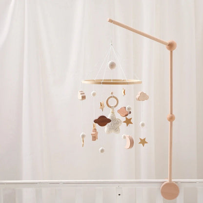 Woodland Wooden Baby Mobile – Musical Crib Toy for Infants - Elyvio