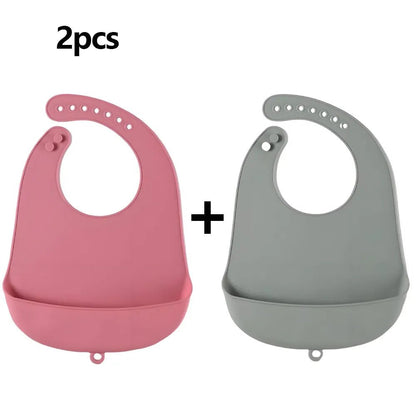 Adjustable Waterproof Bibs - BPA Free - Elyvio