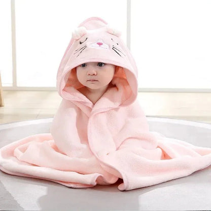 Ultra - Soft Hooded Baby Bath Towel - Elyvio