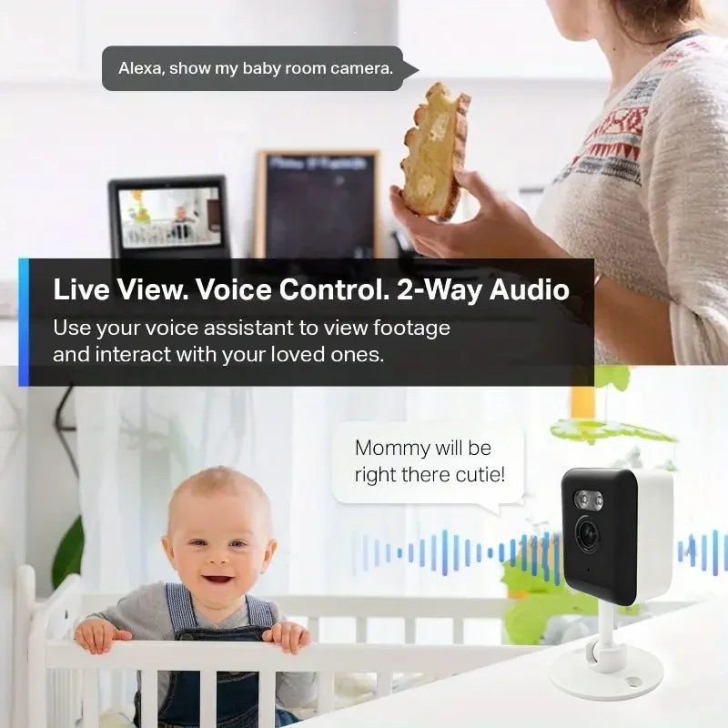 Smart Baby Monitor Camera with Night Vision