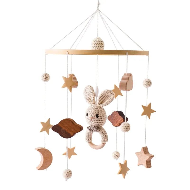 Woodland Wooden Baby Mobile – Musical Crib Toy for Infants - Elyvio