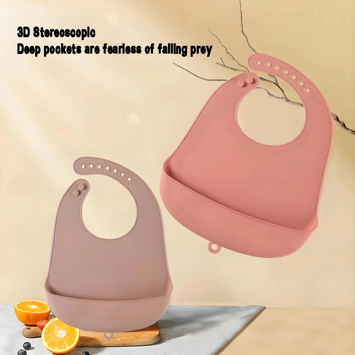 Adjustable Waterproof Bibs - BPA Free - Elyvio