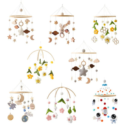 Woodland Wooden Baby Mobile – Musical Crib Toy for Infants - Elyvio