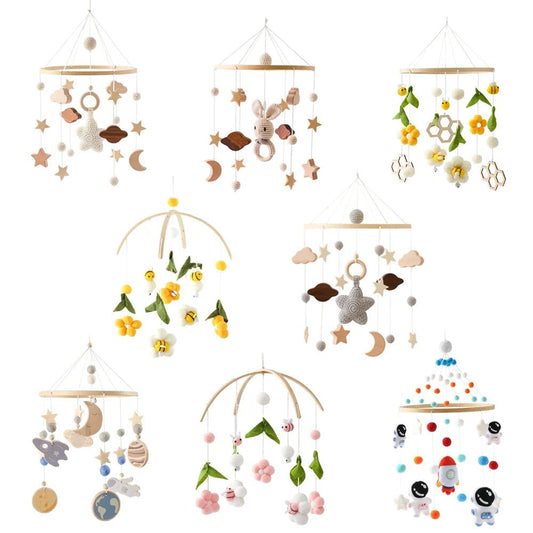 Woodland Wooden Baby Mobile – Musical Crib Toy for Infants - Elyvio