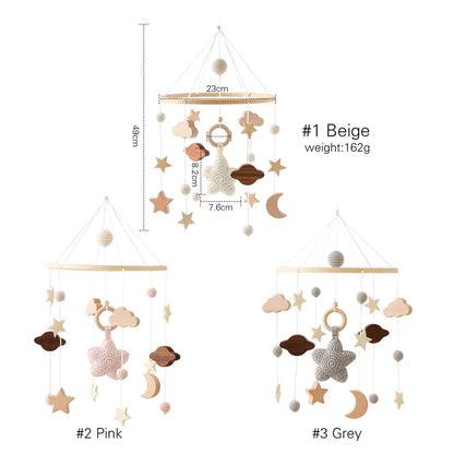Woodland Wooden Baby Mobile – Musical Crib Toy for Infants - Elyvio