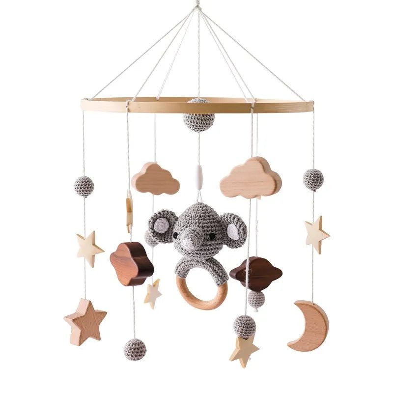 Woodland Wooden Baby Mobile – Musical Crib Toy for Infants - Elyvio