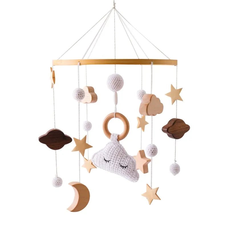 Woodland Wooden Baby Mobile – Musical Crib Toy for Infants - Elyvio