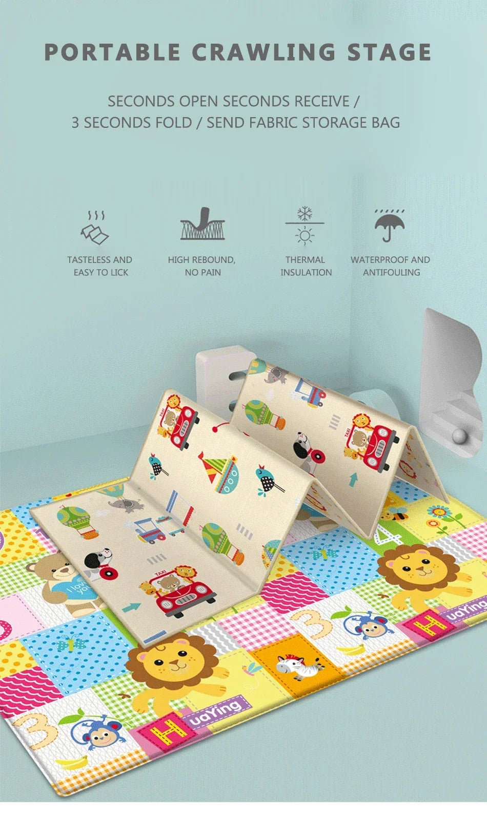Foldable Baby Play Mat